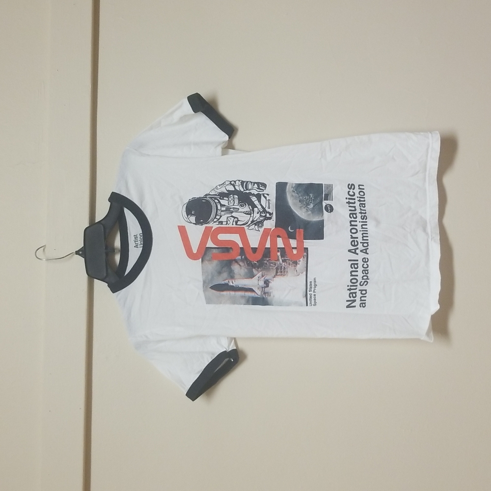 White ringer tee